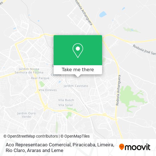 Aco Representacao Comercial map