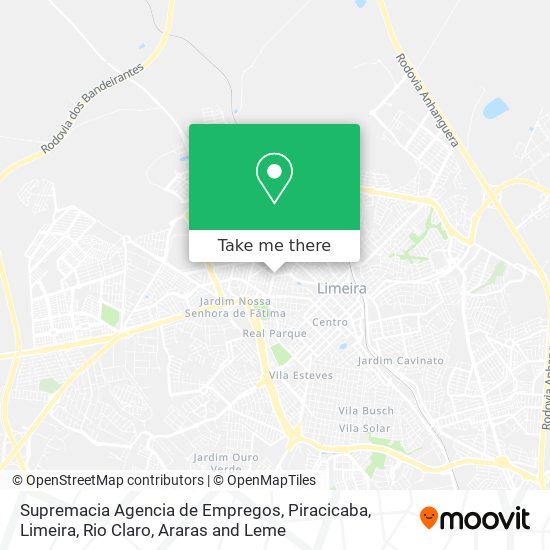 Supremacia Agencia de Empregos map