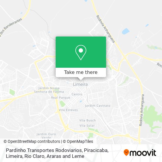 Pardinho Transportes Rodoviarios map