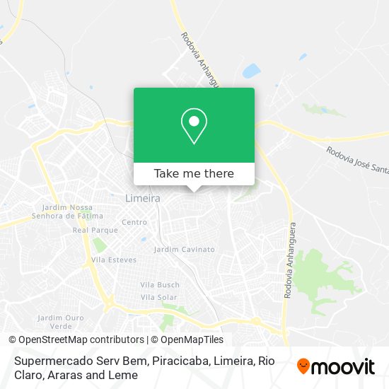 Mapa Supermercado Serv Bem