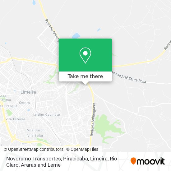 Mapa Novorumo Transportes