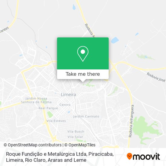 Roque Fundição e Metalúrgica Ltda map