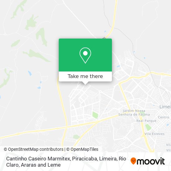 Cantinho Caseiro Marmitex map