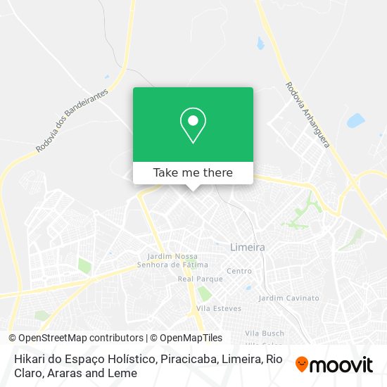 Hikari do Espaço Holístico map