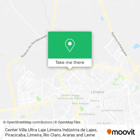Center Ville Ultra Laje Limeira Indústria de Lajes map