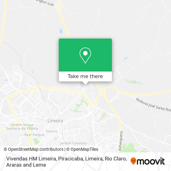 Vivendas HM Limeira map