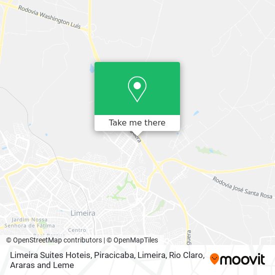 Mapa Limeira Suites Hoteis