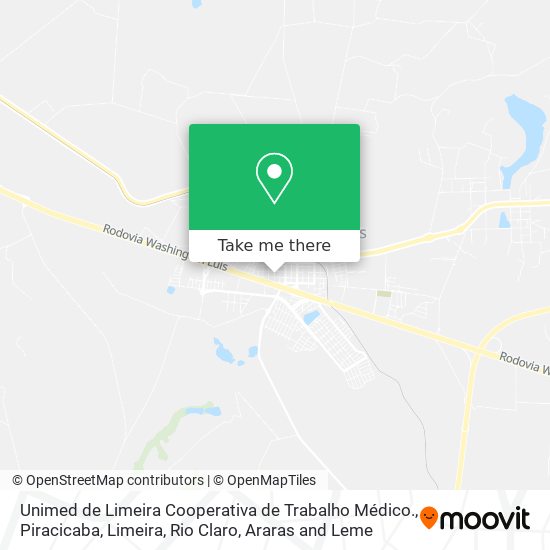 Unimed de Limeira Cooperativa de Trabalho Médico. map