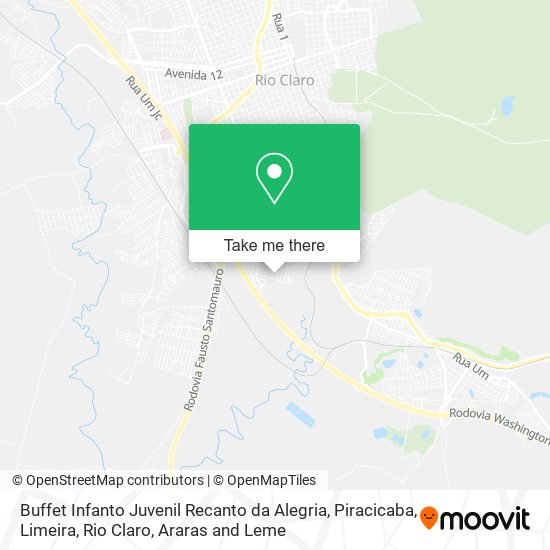 Buffet Infanto Juvenil Recanto da Alegria map