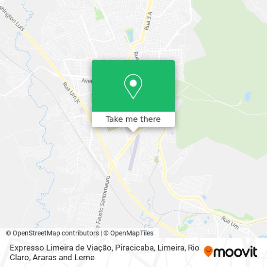 Expresso Limeira de Viação map
