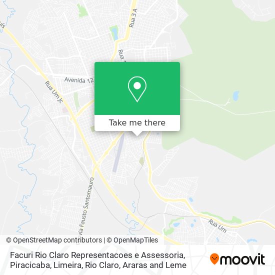 Facuri Rio Claro Representacoes e Assessoria map