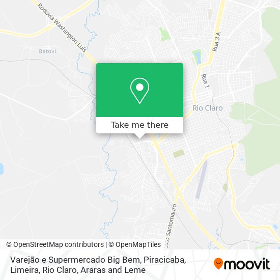 Varejão e Supermercado Big Bem map