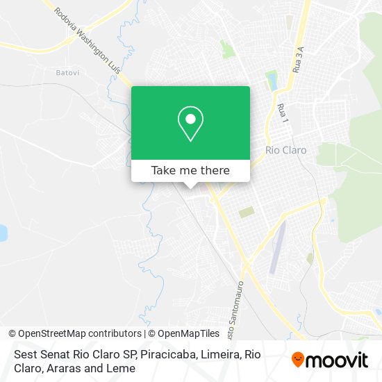 Sest Senat Rio Claro SP map