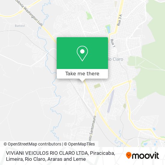 Mapa VIVIANI VEICULOS RIO CLARO LTDA