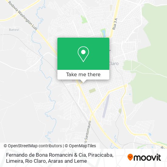 Mapa Fernando de Bona Romancini & Cia