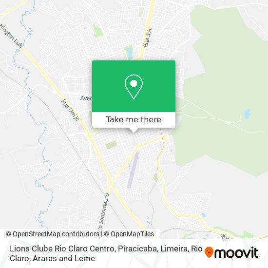 Lions Clube Rio Claro Centro map