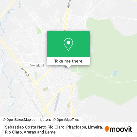 Sebastiao Costa Neto-Rio Claro map