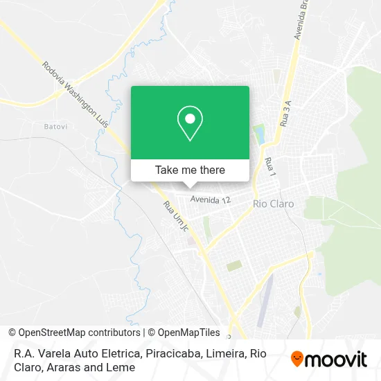 R.A. Varela Auto Eletrica map