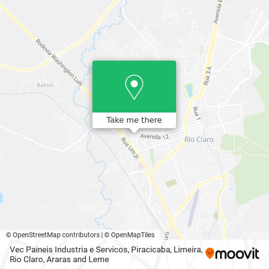 Vec Paineis Industria e Servicos map