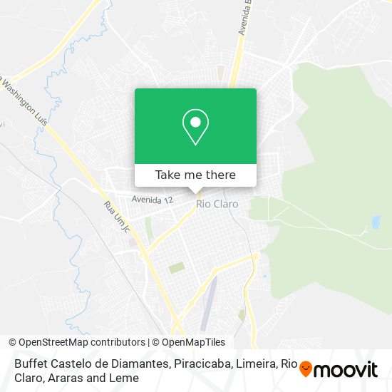 Buffet Castelo de Diamantes map