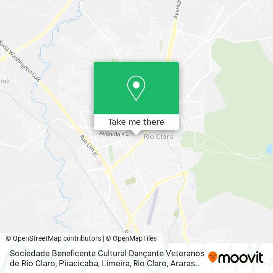 Sociedade Beneficente Cultural Dançante Veteranos de Rio Claro map