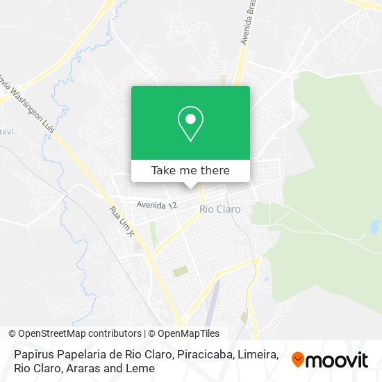 Papirus Papelaria de Rio Claro map