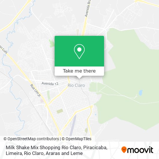 Mapa Milk Shake Mix Shopping Rio Claro