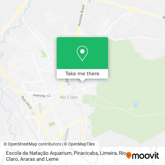 Escola de Natação Aquarium map