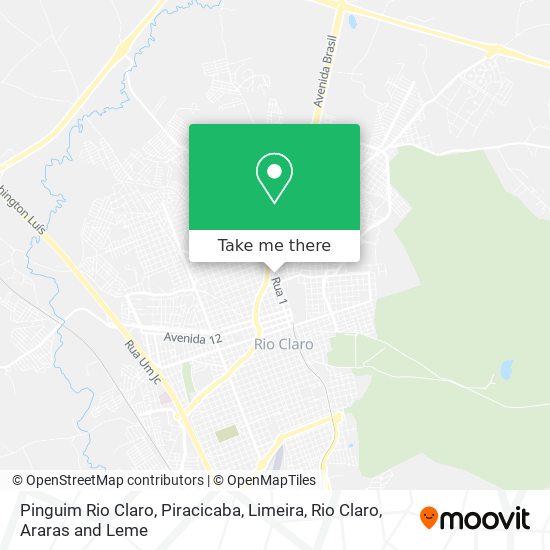 Pinguim Rio Claro map