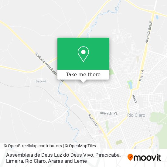 Assembleia de Deus Luz do Deus Vivo map