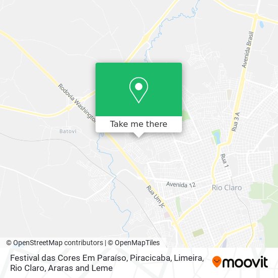 Festival das Cores Em Paraíso map