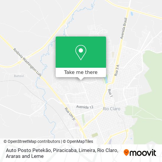 Auto Posto Petekão map