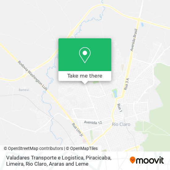 Valadares Transporte e Logistica map