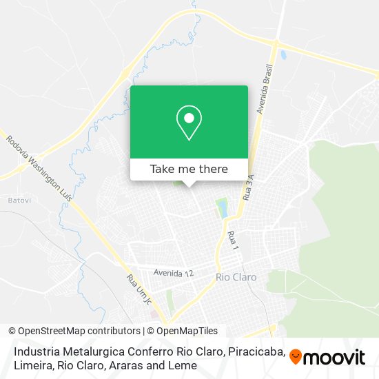 Industria Metalurgica Conferro Rio Claro map