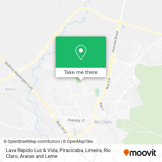 Lava Rápido Luz & Vida map