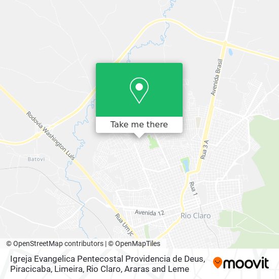 Mapa Igreja Evangelica Pentecostal Providencia de Deus