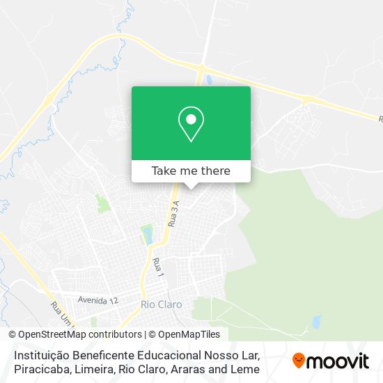 Instituição Beneficente Educacional Nosso Lar map
