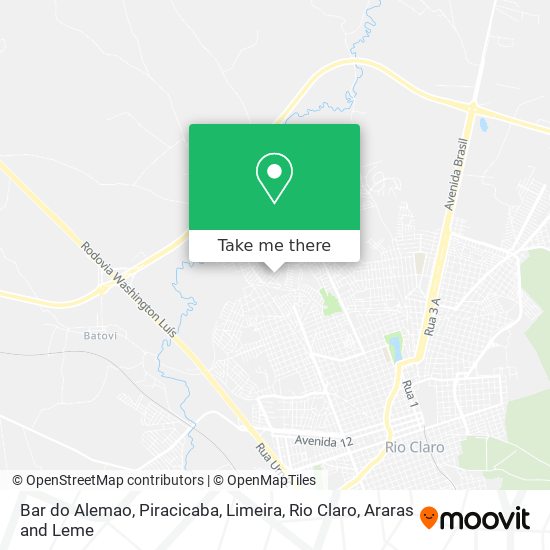 Mapa Bar do Alemao