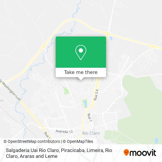 Salgaderia Uai Rio Claro map