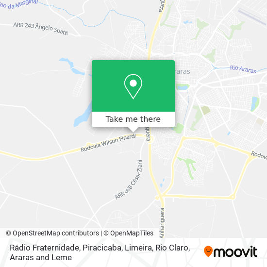 Rádio Fraternidade map