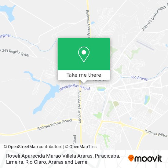 Roseli Aparecida Marao Villela Araras map