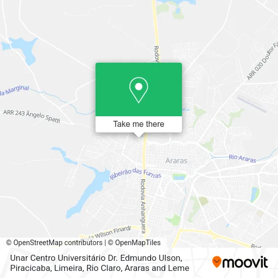 Unar Centro Universitário Dr. Edmundo Ulson map