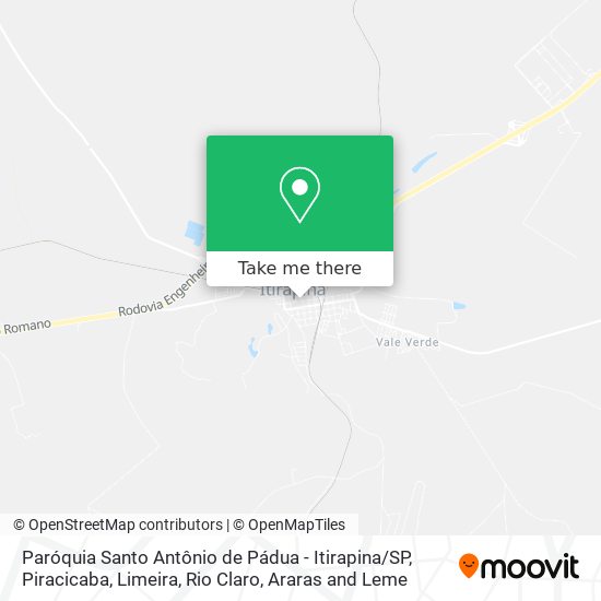 Paróquia Santo Antônio de Pádua - Itirapina / SP map