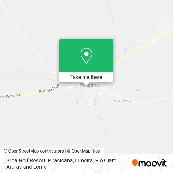 Broa Golf Resort map