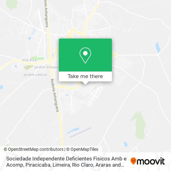 Sociedade Independente Deficientes Fisicos Amb e Acomp map