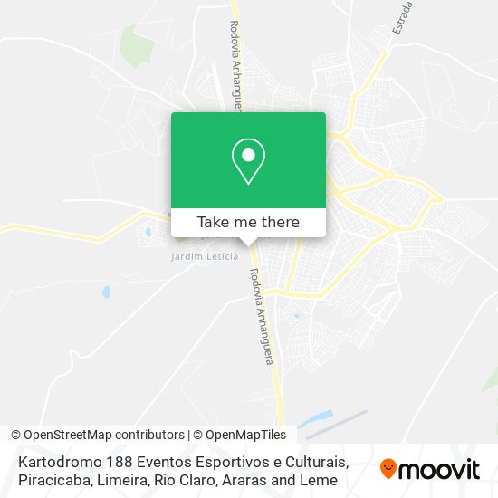 Kartodromo 188 Eventos Esportivos e Culturais map