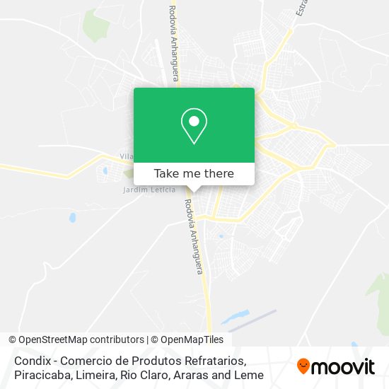 Mapa Condix - Comercio de Produtos Refratarios