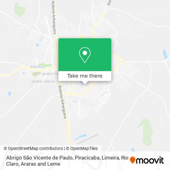 Abrigo São Vicente de Paulo map
