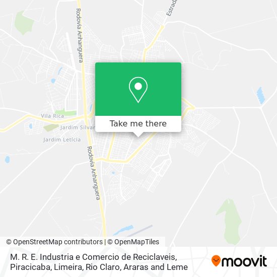 M. R. E. Industria e Comercio de Reciclaveis map