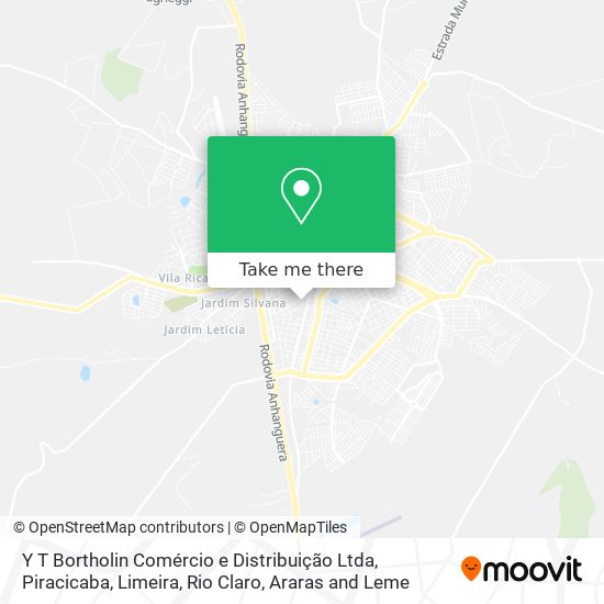 Y T Bortholin Comércio e Distribuição Ltda map